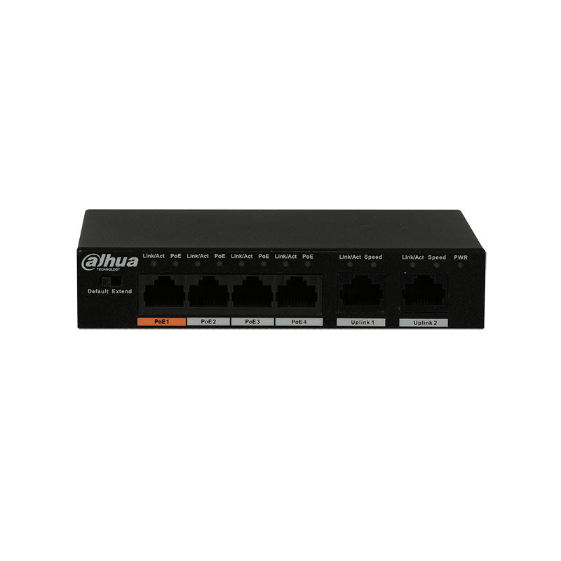 Dahua Security CCTV 4-Port Fast Ethernet PoE Switch PFS3006-4ET-60