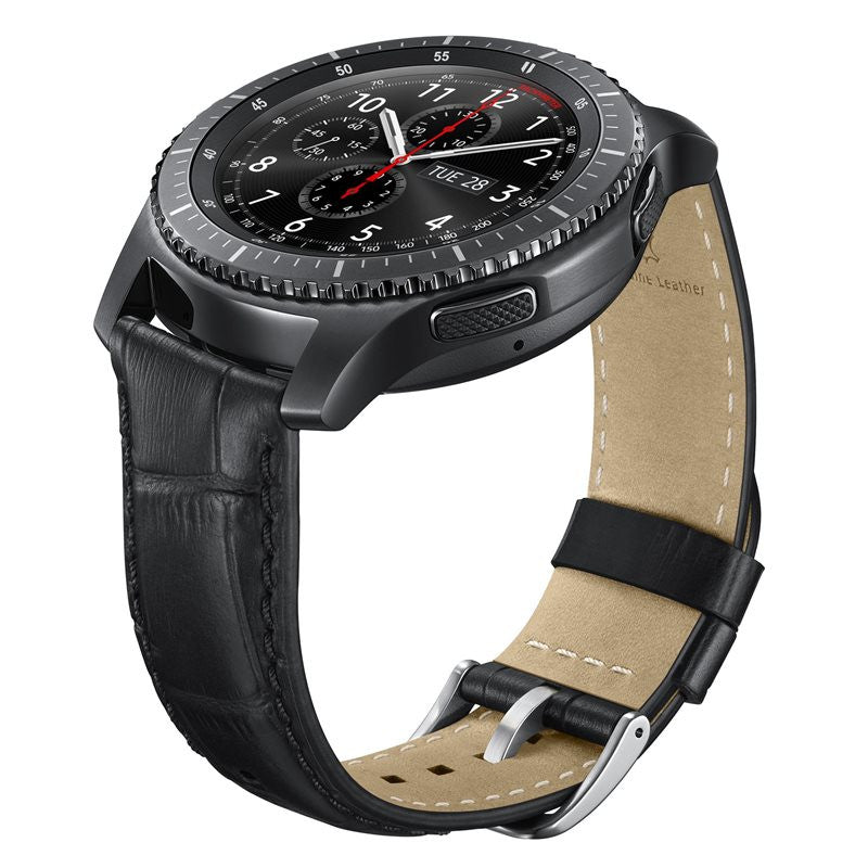 Original Samsung Gear S3 Alligator Grain Leather Strap for Frontier & Classic