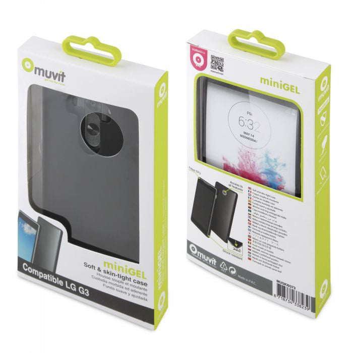 Muvit MUSKI0373 MiniGel Case for LG G3 Black