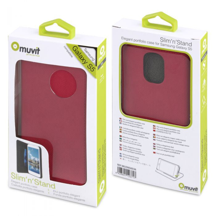 Muvit MUSNS0036 Slim 'n' Stand for Samsung Galaxy S5 Pink