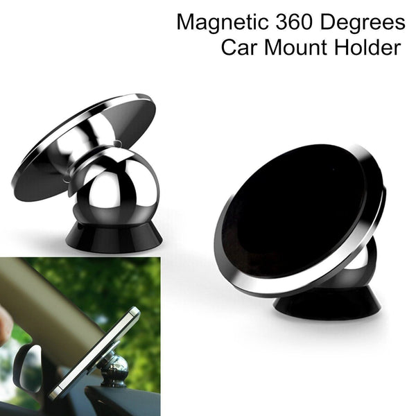 Universal Car Magnetic Ball Mount 360 Degree Car Phone Vehicle Holder Mount