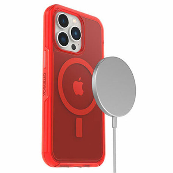 For iPhone 13 Pro (6.1" ) Otterbox Symmetry + Clear MagSafe Case -Ant in the RED