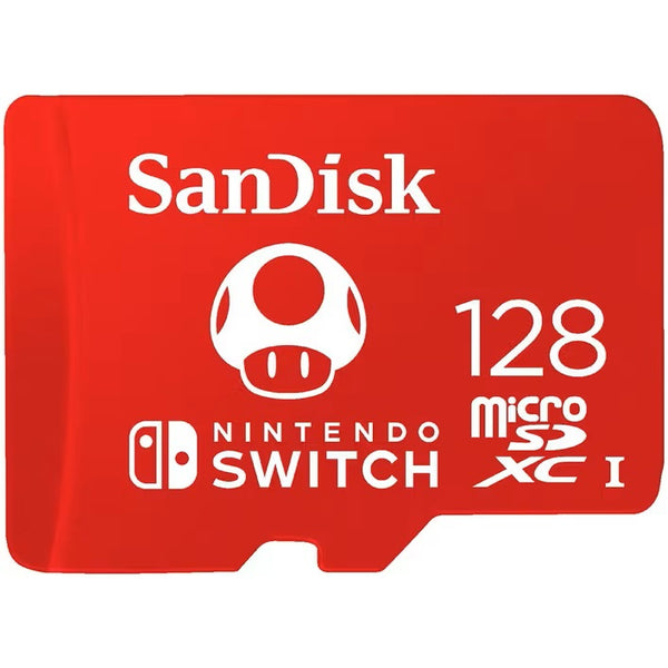 SanDisk Nintendo microSDXC Memory Card 128GB Class 10 UHS U3 rating Lifetime Warranty