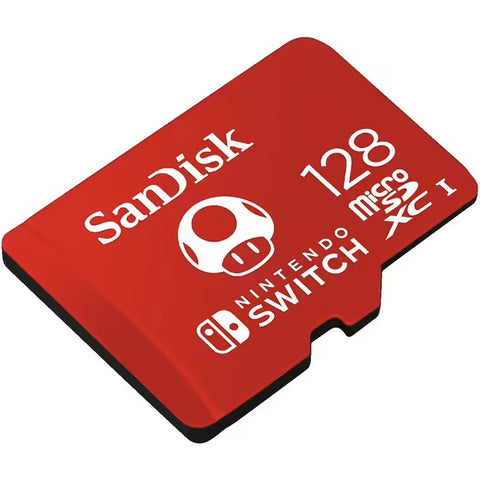 SanDisk Nintendo microSDXC Memory Card 128GB Class 10 UHS U3 rating Lifetime Warranty