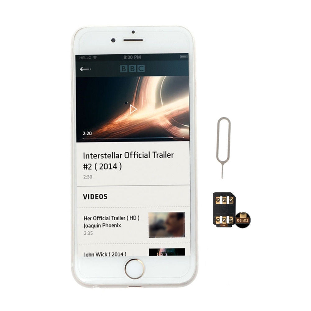 RGKNSE R-SIM RSIM 2018 Nano SIM interposer The best iPhone SIM Unlock Solution