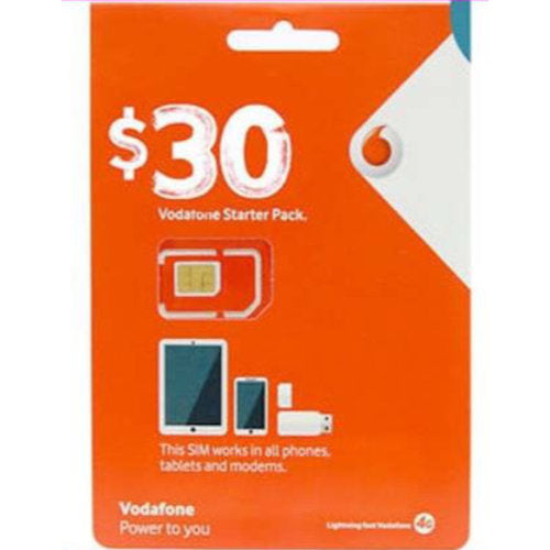 Vodafone $30 prepaid Starter Kit SIM