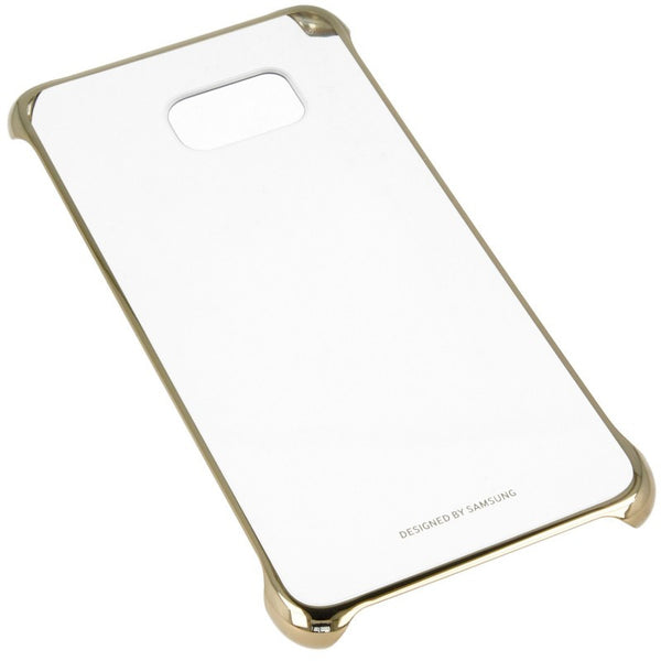 Clear Back Cover case for  Samsung Galaxy S6- Blue/ Gold/Silver