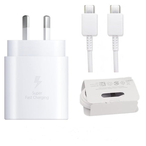 Samsung 25w Super Fast Charger/Type-C to Type-C Cable No retail PK