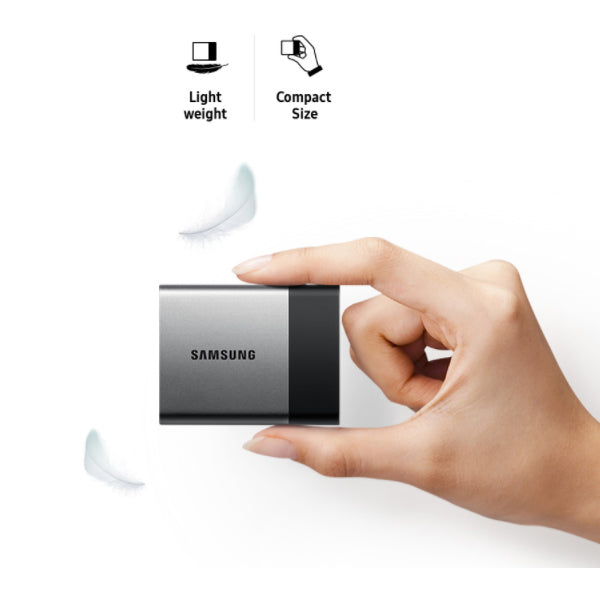 Samsung Portable SSD T3 250GB / 500GB Pocket Drive USB3.1 Type-C Up to 4x faster