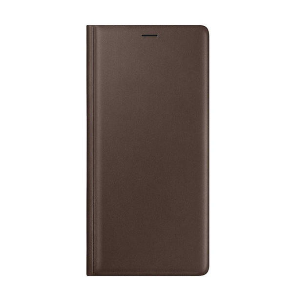 Samsung Galaxy Note 9 Leather Wallet Cover - Brown