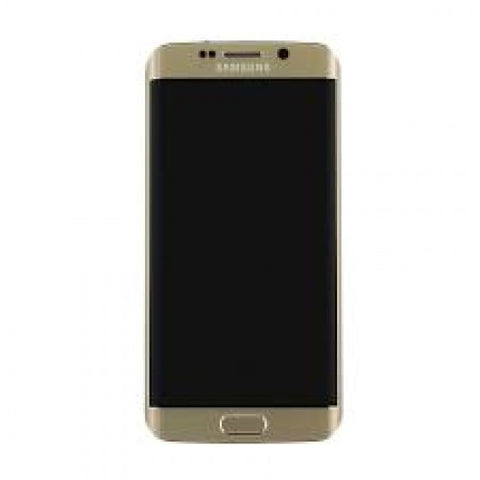 Samsung Galaxy S6 Edge SM-G925I LCD and Touch Screen Assembly with Frame [Gold]