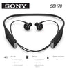 Sony SBH70 Sports Stereo Water resistant Wireless Bluetooth Music Headset Black