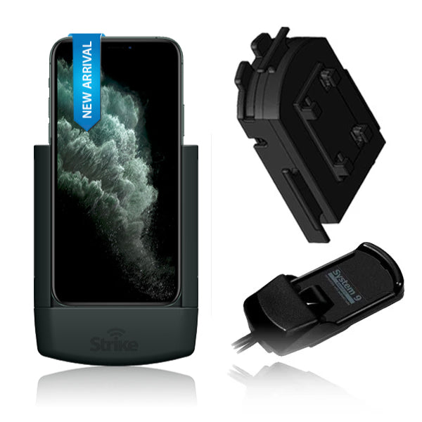 Strike Alpha in-car Cradle with Bury S9 Adapter for  iPhone 11 Pro