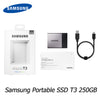 Samsung Portable SSD T3 250GB / 500GB Pocket Drive USB3.1 Type-C Up to 4x faster