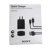 Sony Quick UCH12W 5v 9v 12v Fast Charger Xperia Smartphone Rapid Charger n Cable